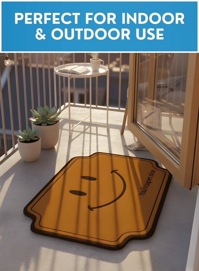 2 Pack Door Mat Outdoor Indoor, Waterproof Anti-Slip Durable Rubber Doormat Low-Profile Design Floor Front Doormat Rugs for Entryway - Image 3